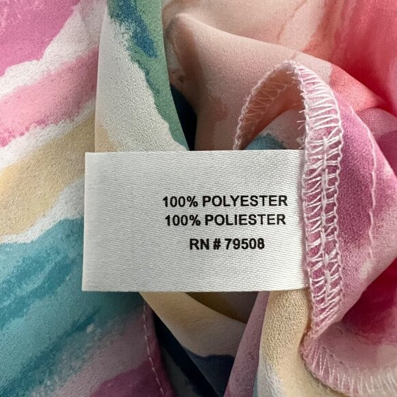 Violet & Claire Sleeveless Semi Sheer Knot Front Blouse Striped Size Small - Picture 9 of 9